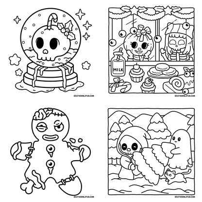 Halloween Coloring Books Bundle | 1000+ Cute & Easy Printable Pages for Kids