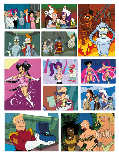 Futurama Mystery Color by Number Coloring Book | Cartoon Coloring Pages | Printable PDF | Digital Download