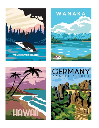 Incredible Nature Mystery Coloring Book PDF | 40 Color by Number Pages | Landscapes, Wildlife & Nature | Printable Digital Download
