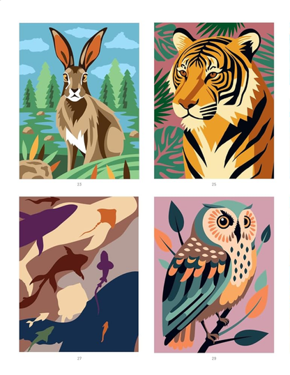 Merveilleux Animaux – Mystery Coloring Book PDF | 40 Animal Color by Number Pages