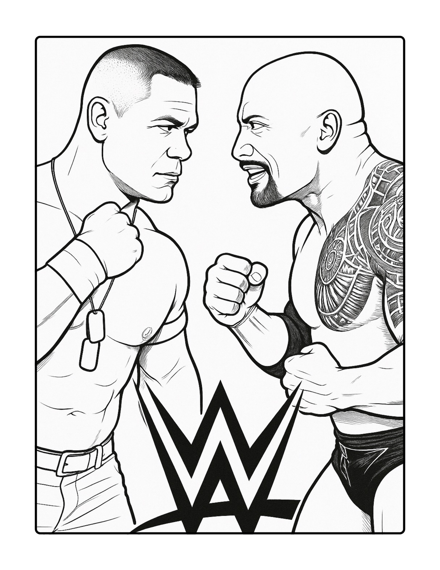 WWE Champions Coloring Book | Printable Wrestling Superstars PDF for Fans & Kids