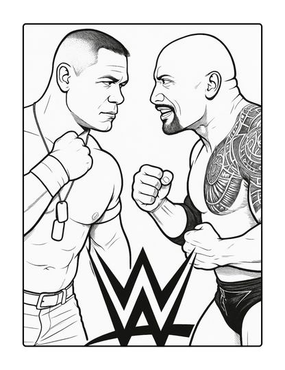 WWE Champions Coloring Book | Printable Wrestling Superstars PDF for Fans & Kids