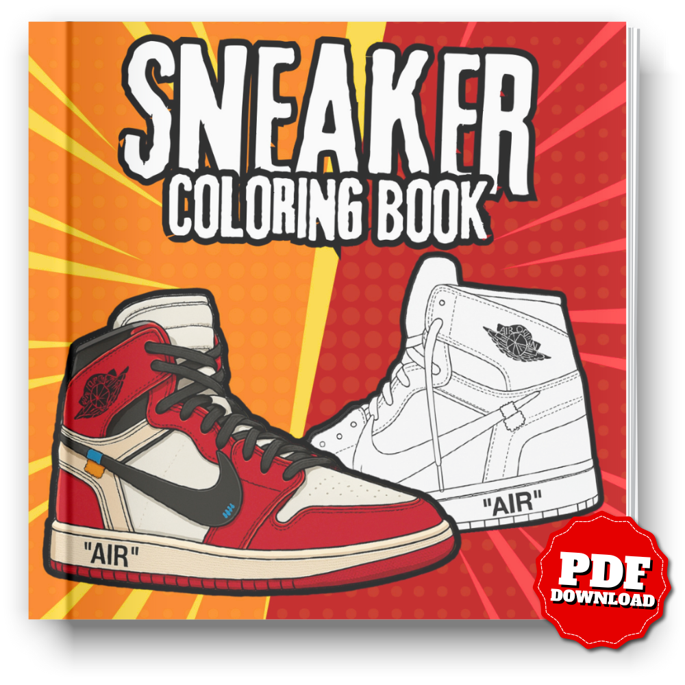 Sneaker Coloring Book | Streetwear Art & Printable PDF