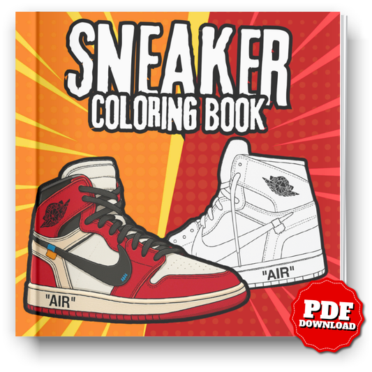 Sneaker Coloring Book | Streetwear Art & Printable PDF