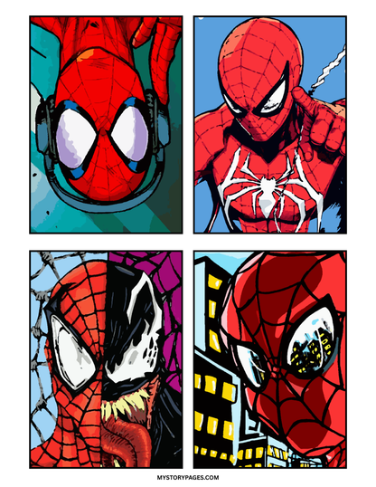 Spider-Man Mystery Color By Number Book | Printable PDF | Color by Number | Instant Digital Download
