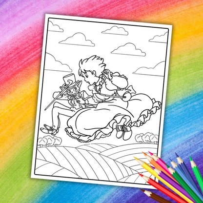 Studio Ghibli Coloring Book – 25 Relaxing Pages Inspired by Magical Anime Worlds