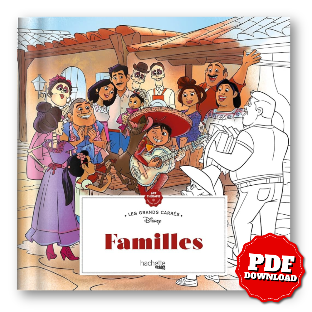 Disney – Families: Art Therapy Coloring Book (PDF)