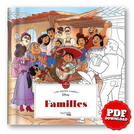 Disney – Families: Art Therapy Coloring Book (PDF)