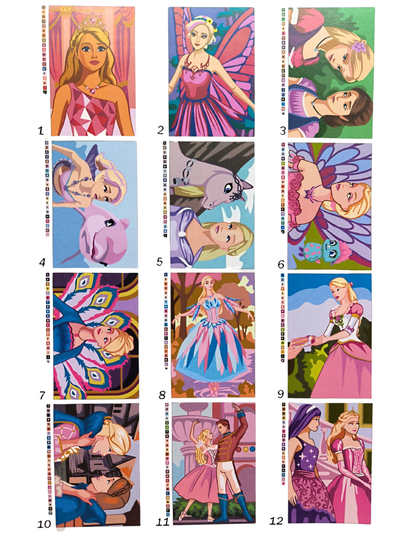 Princess Mystery Coloring Book | Color by Number | Fairy Tale Coloring Pages | Printable PDF | Digital Download