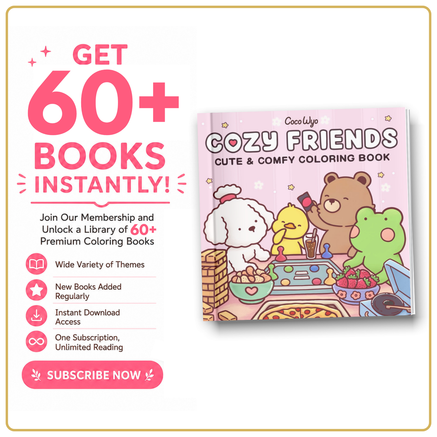 Unlimited Access – 300+ Coloring Books