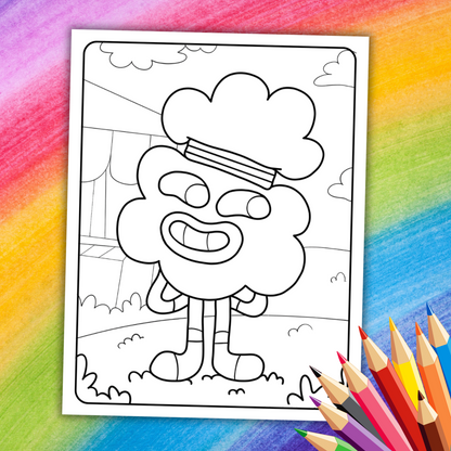 Gumball Coloring Book | 26 Fun Printable Pages for Kids