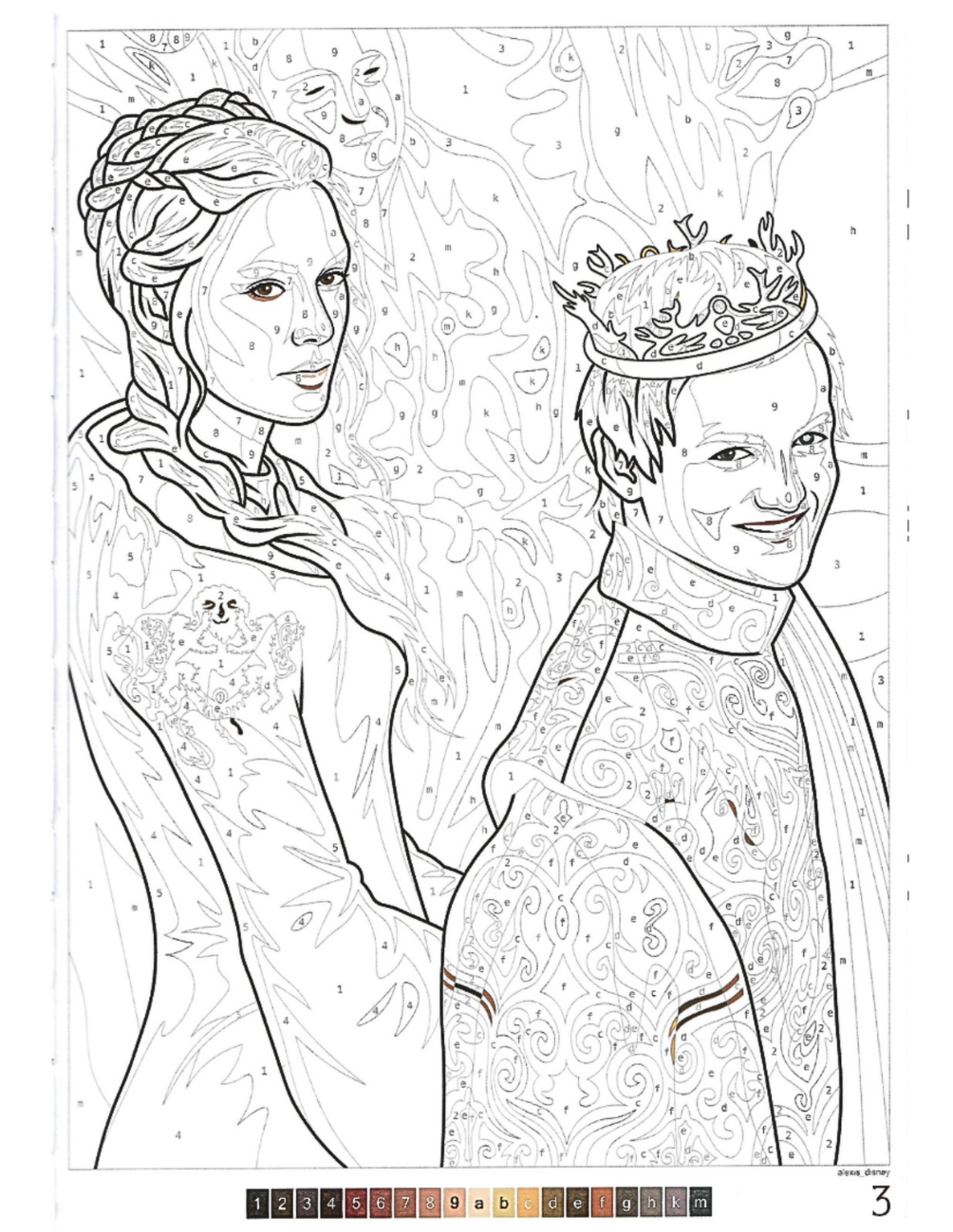 Game of Thrones Mystery Coloring Book | Color by Number | Fantasy Coloring Pages | Printable PDF | Digital Download