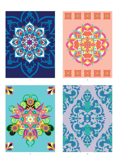 Mystery Mandala Coloring Book PDF | 40 Color by Number Pages | Floral Mandalas & Relaxing Patterns | Printable Digital Download