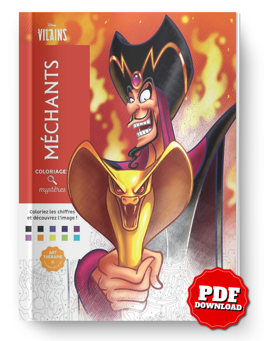 Disney Mystery Coloring Book – Villains Edition | Printable PDF Download