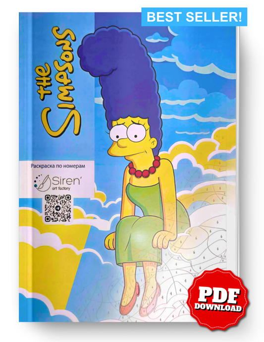The Simpsons Mystery Color By Number Book | Hidden Picture Coloring Pages | Digital PDF Coloring Book for Adults & Teens