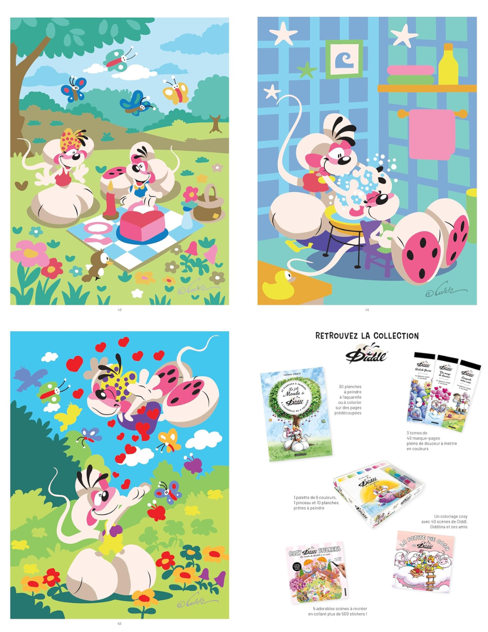 Diddl - Coloriages mystère | Color by Number Pages | Digital Download