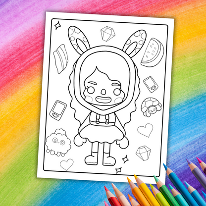 Toca Boca Coloring Book | 24 Fun Printable Pages for Kids