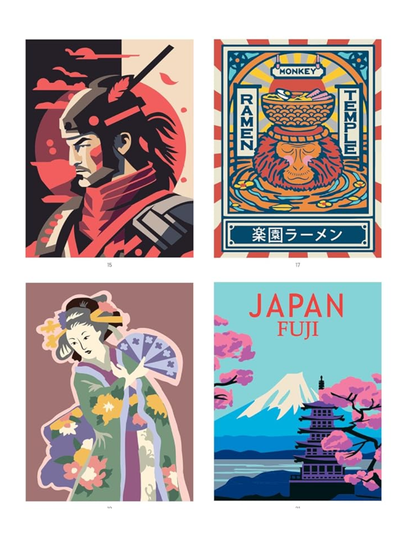 Japan Mystery Coloring Book PDF – 40 Color by Number Pages | Japanese Culture & Travel Coloring