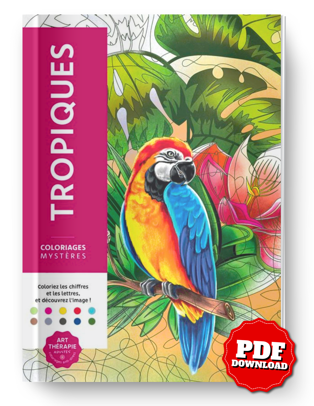 Mystery Coloring – Tropics | Color by Number & Letter Reveal