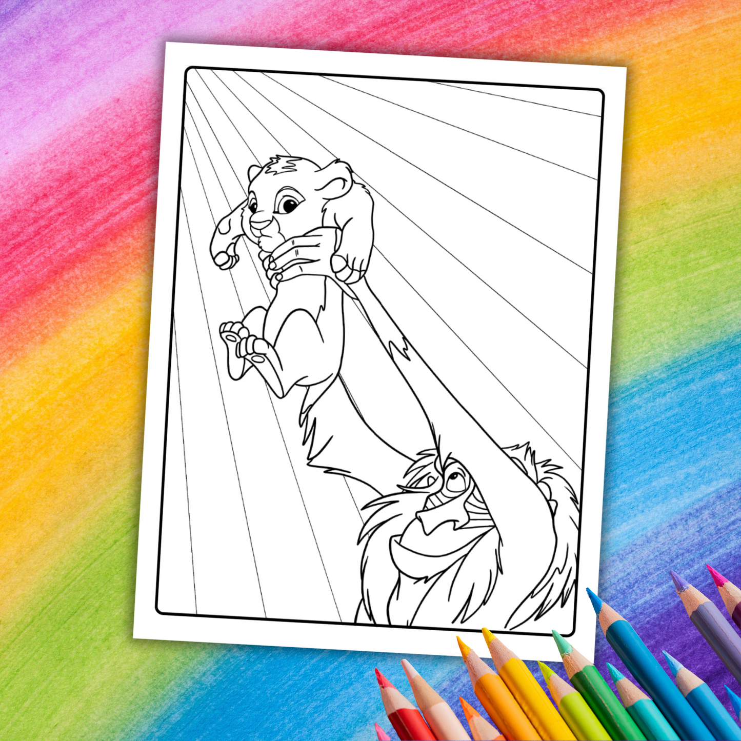 Lion King Coloring Book | 29 Printable Pages of Adventure