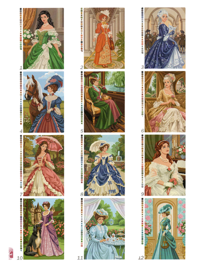 Masquerade Princess Mystery Coloring Book | Color by Number | Royal Fantasy Coloring Pages | Printable PDF | Digital Download