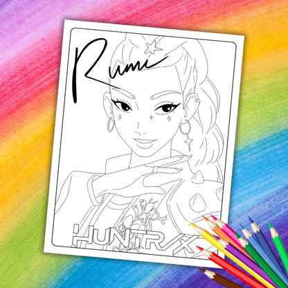 K-Pop Demon Hunters Coloring Book | 30 Printable Pages for Kids & Teens