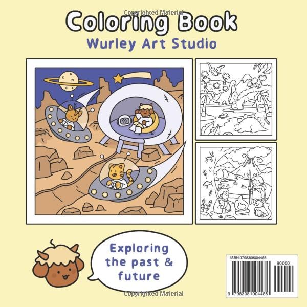 Time Travel Tales: Cute and Cozy Coloring Book