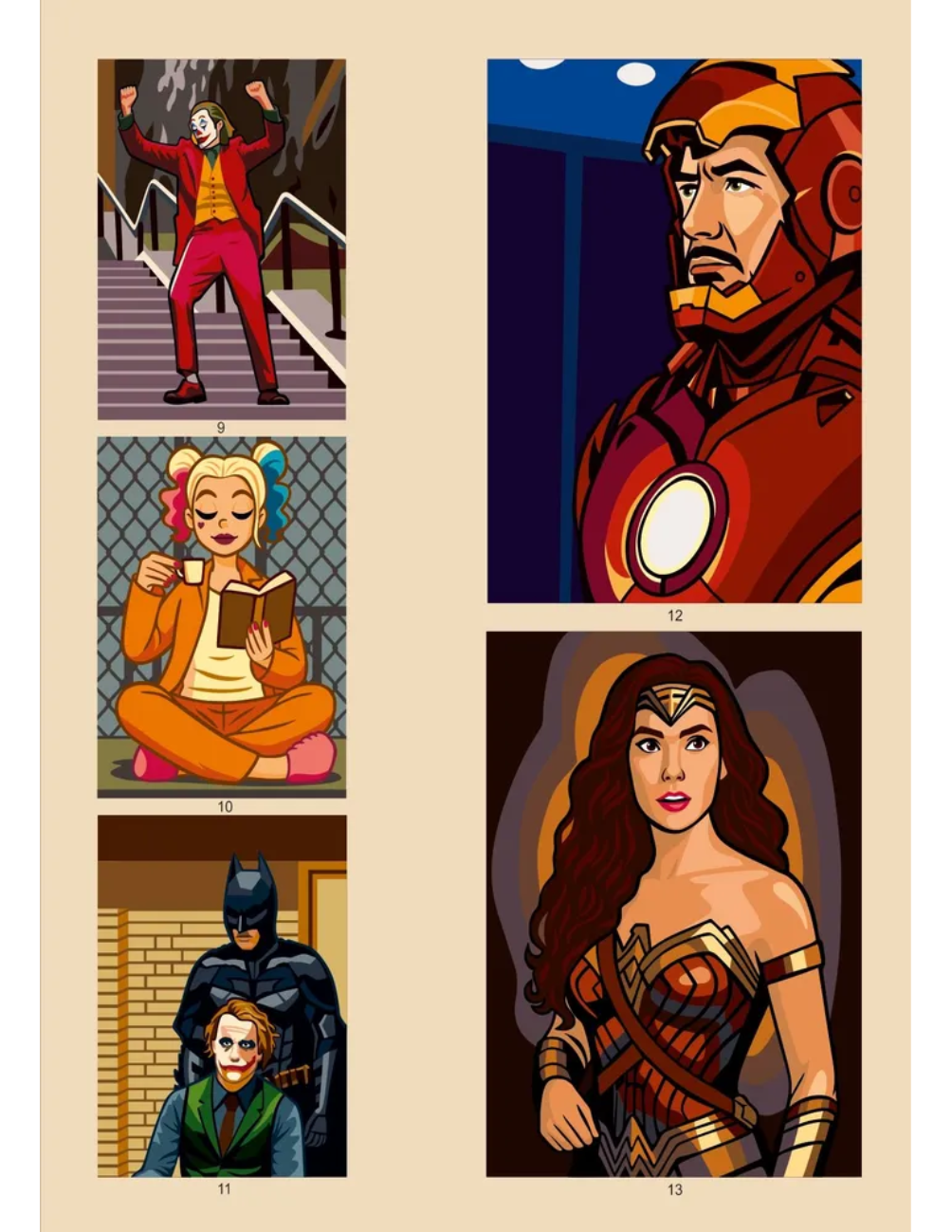 Movie & TV Show Mystery Color by Number Coloring Book PDF – 50 Cinematic Illustrations | Printable Digital Download
