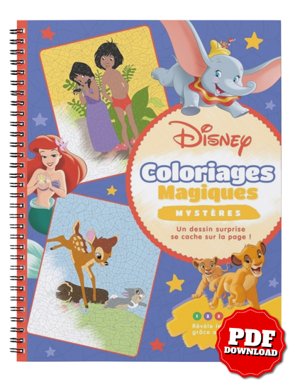 Disney Magic Coloring – Mystery Color by Number Book