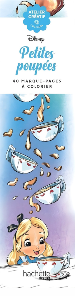 Cute Doll Characters Coloring Bookmarks – 40 Printable Designs (PDF)