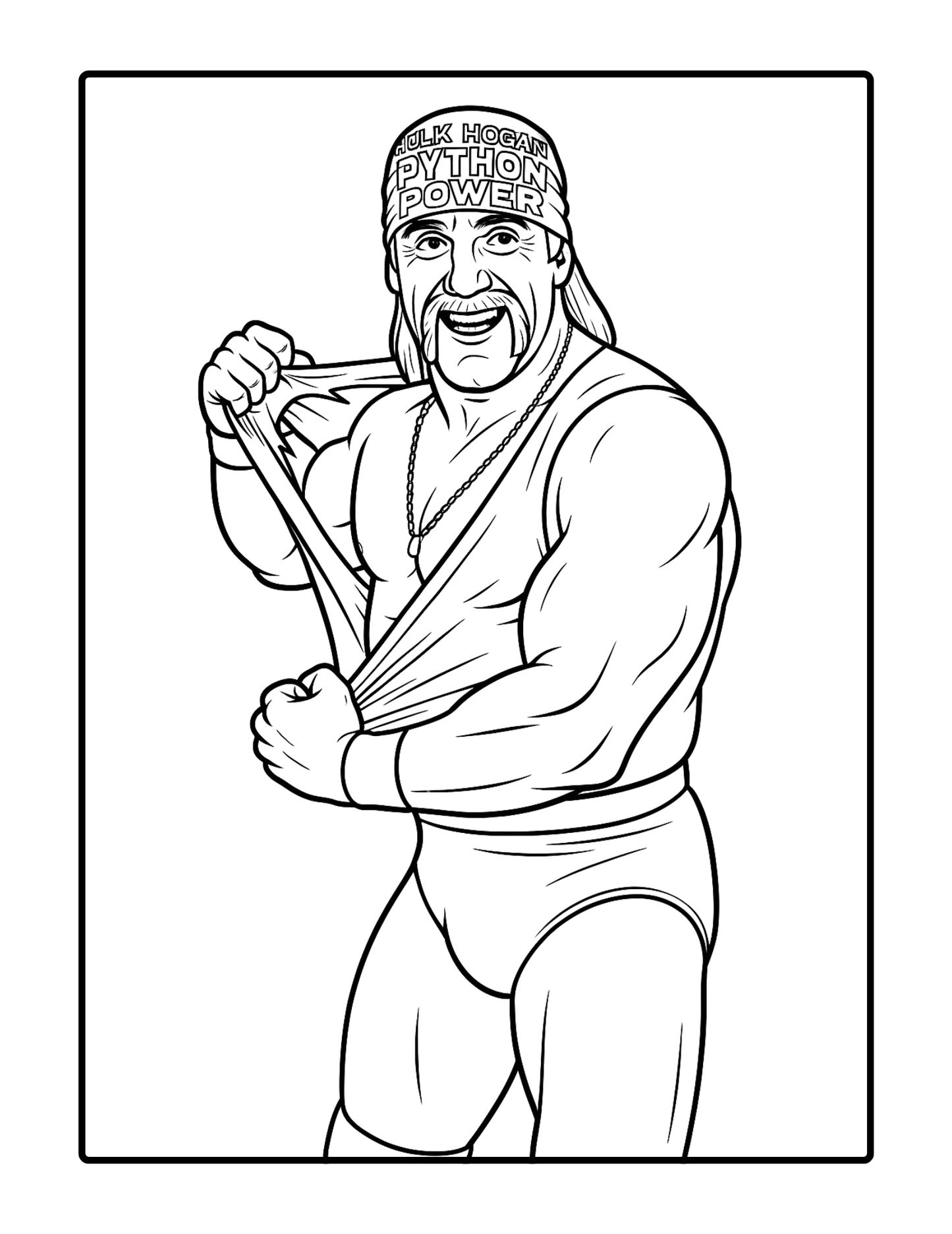 Wrestling Legends Coloring Book | Printable WWE-Inspired Pages for Fans & Adults