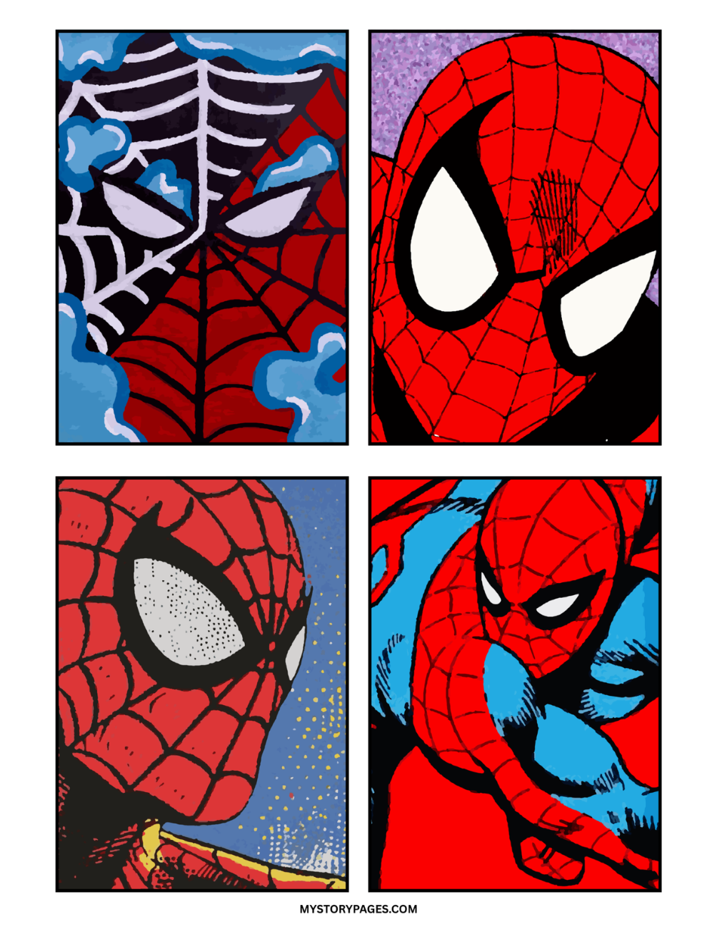 Spider-Man Mystery Color By Number Book | Printable PDF | Color by Number | Instant Digital Download