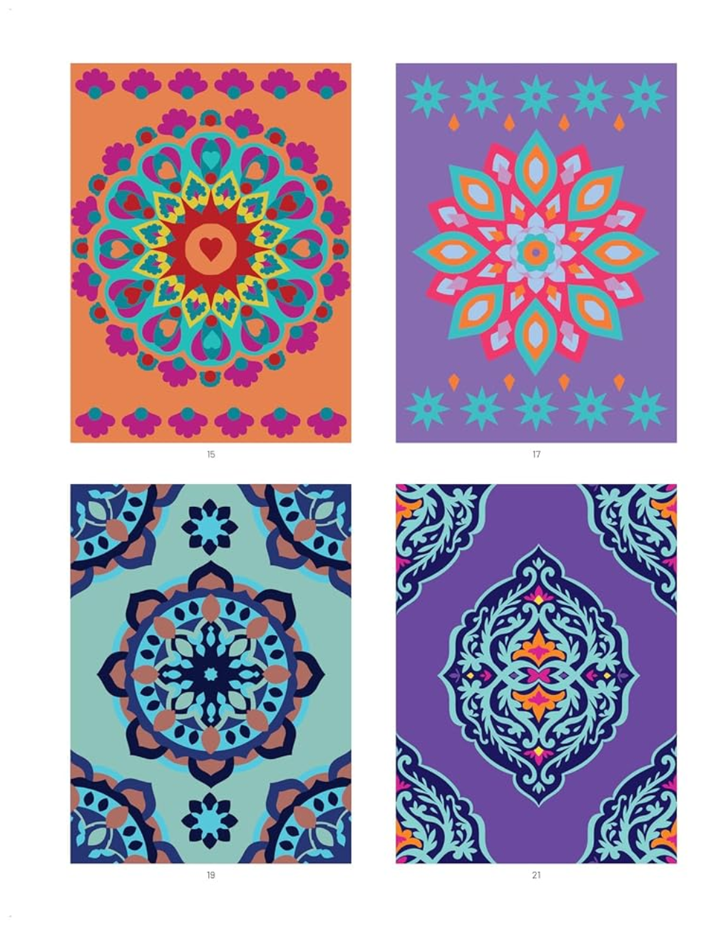 Mystery Mandala Coloring Book PDF | 40 Color by Number Pages | Floral Mandalas & Relaxing Patterns | Printable Digital Download