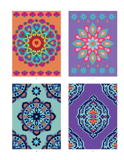 Mystery Mandala Coloring Book PDF | 40 Color by Number Pages | Floral Mandalas & Relaxing Patterns | Printable Digital Download