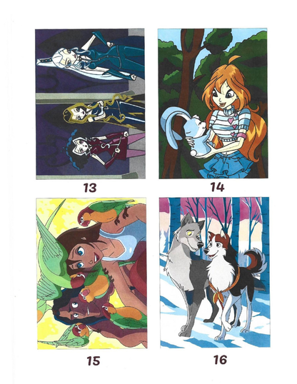 Favorite Cartoons Fairy Mystery Coloring Book | Color by Number | Printable PDF & iPad Pages