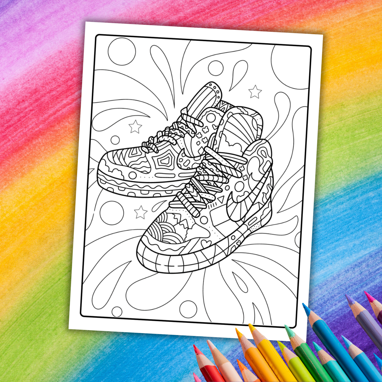 FREE Sneaker Coloring Book | 22 Printable Pages for Sneakerheads & Kids
