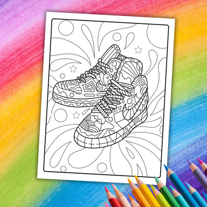 FREE Sneaker Coloring Book | 22 Printable Pages for Sneakerheads & Kids