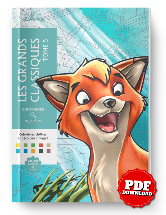 Disney Mystery Coloring Book – Great Classics Vol. 5 | 100 Scenes | Printable PDF & iPad Color-by-Number