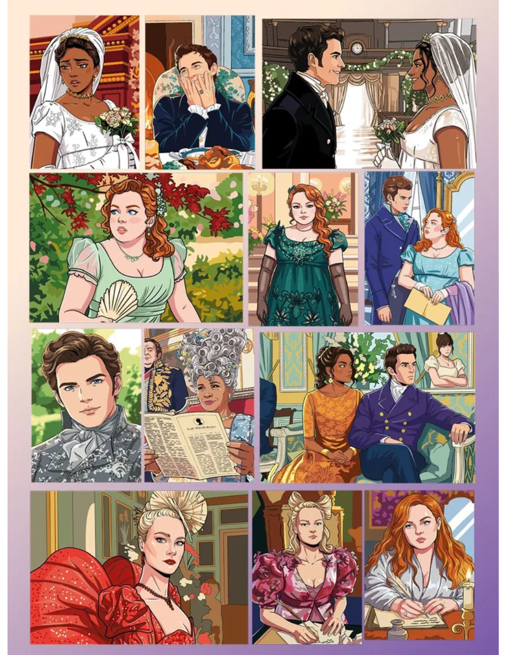 Bridgerton Mystery Color By Number Book | Printable PDF | Color by Number | Instant Digital Download