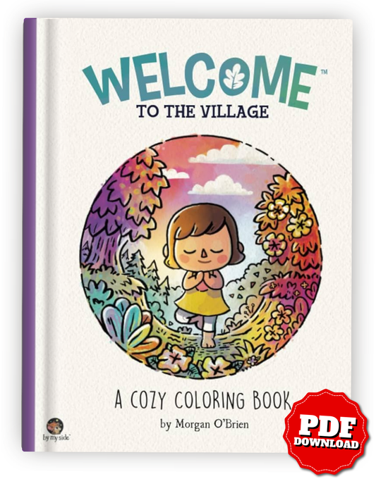 Welcome to the Village – A Cozy Coloring Book (Printable PDF & iPad Coloring Version)