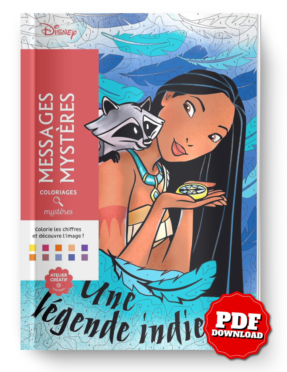 Disney Mystery Messages Coloring Book | 100 Hidden Images & Quotes | Printable & iPad Friendly