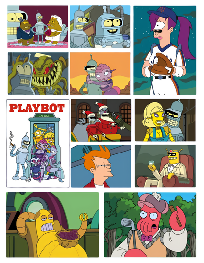 Futurama Mystery Color by Number Coloring Book | Cartoon Coloring Pages | Printable PDF | Digital Download