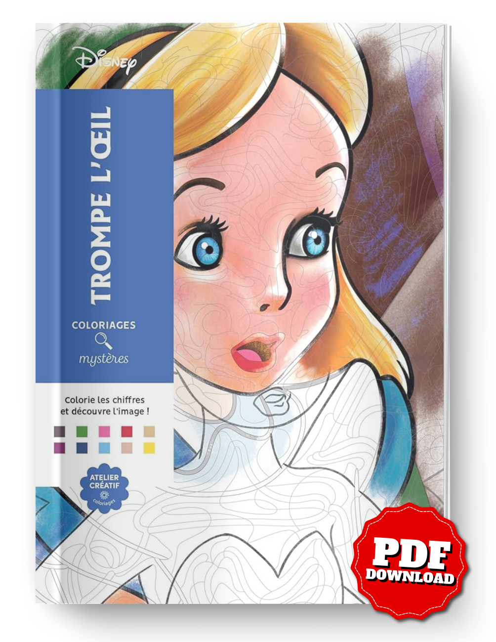 Disney Mystery Coloring Book – Trompe-l’Œil Edition | Printable PDF Download