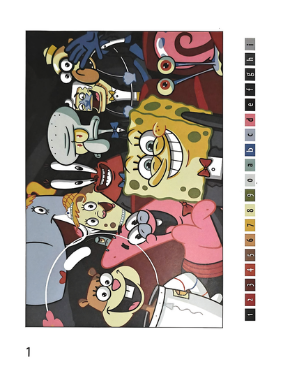SpongeBob Mystery Color By Number Book | Printable PDF | Color by Number | Instant Digital Download