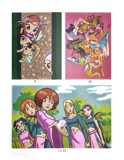 Winx Club Mystery Color By Number Book | Hidden Picture Coloring Pages | Digital PDF Coloring Book for Adults & Teens