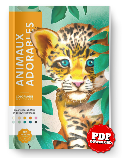 Mystery Color-by-Number – Adorable Animals Coloring Book (PDF)