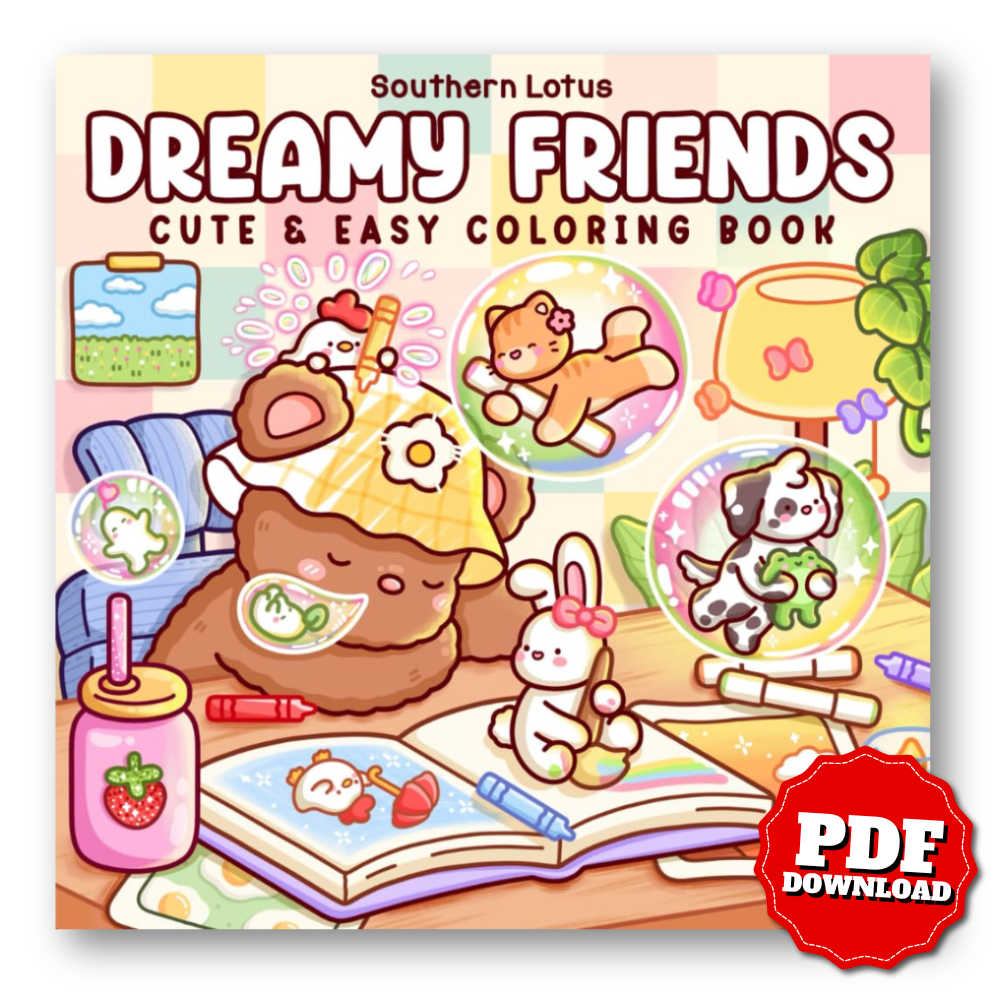 Dreamy Friends Coloring Book | Cute & Easy Pages for Kids