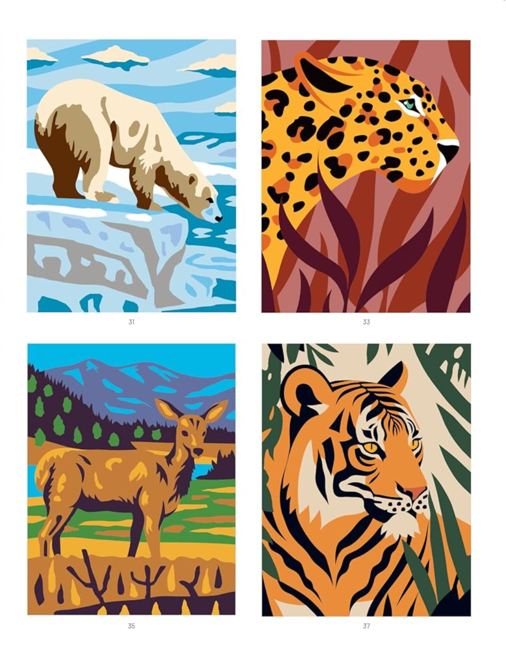 Merveilleux Animaux – Mystery Coloring Book PDF | 40 Animal Color by Number Pages