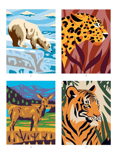 Merveilleux Animaux – Mystery Coloring Book PDF | 40 Animal Color by Number Pages