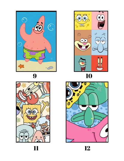 SpongeBob Mystery Coloring Book (PDF) – Color by Number Printable for Kids & Adults